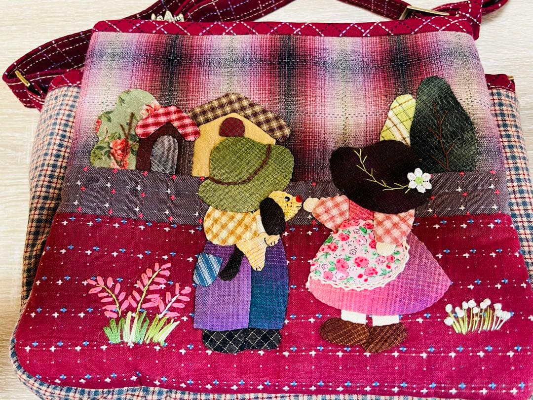 ★新作★スーちゃん＆ビリーくん＆いぬ＊ショルダー大＊ハンドメイド＊パッチワーク