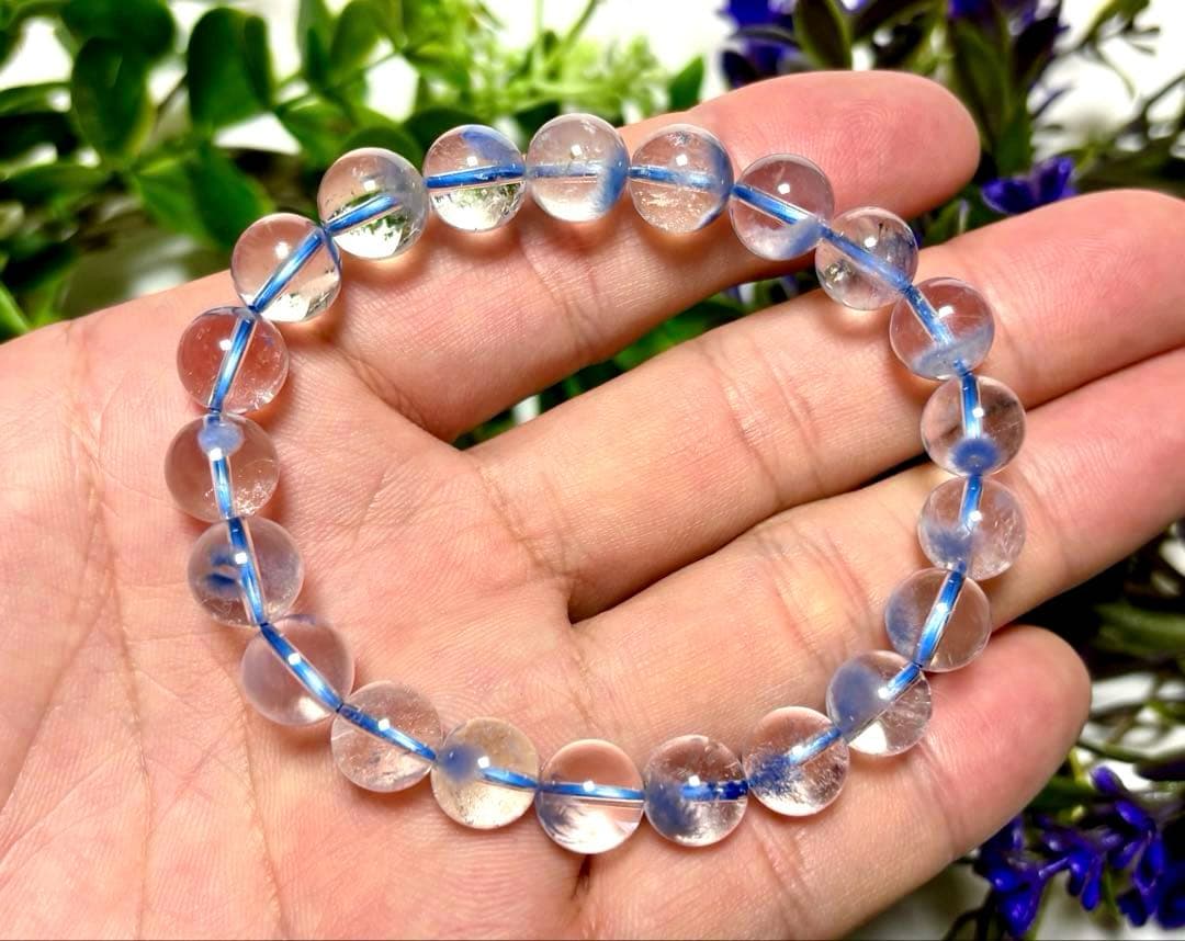 Ｒ　蒼き妖精の輝き　ロイヤルデュモルチェライトインクォーツ　ブルーフラワー