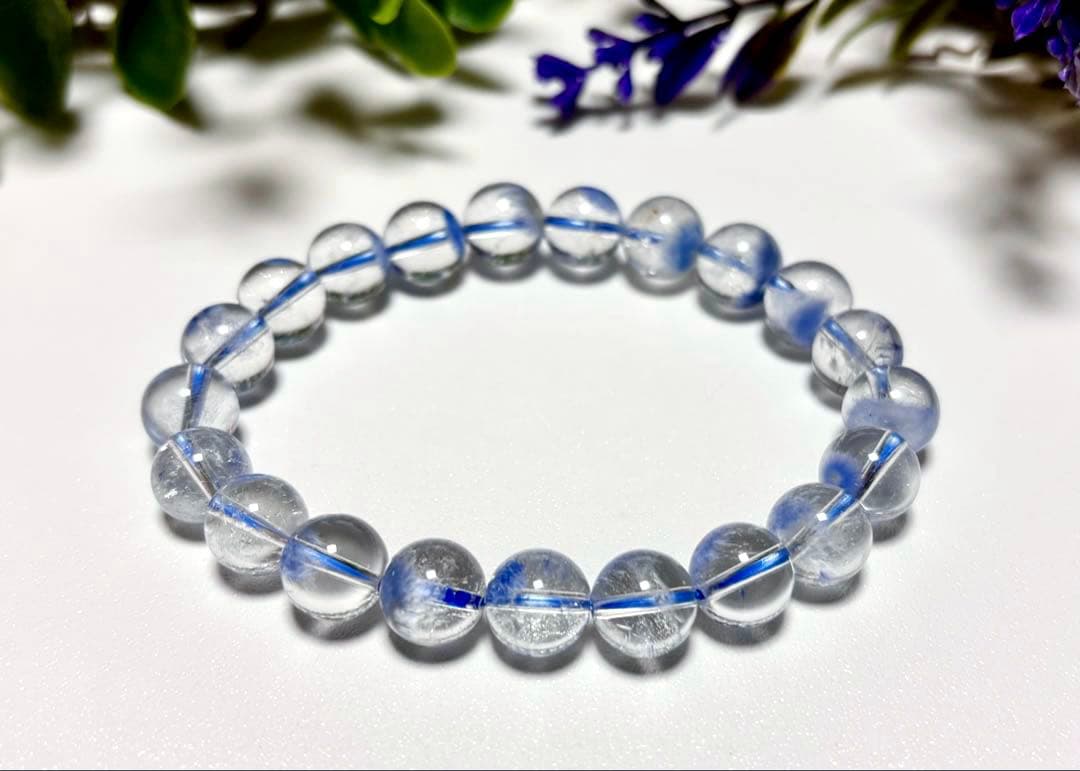 Ｒ　蒼き妖精の輝き　ロイヤルデュモルチェライトインクォーツ　ブルーフラワー