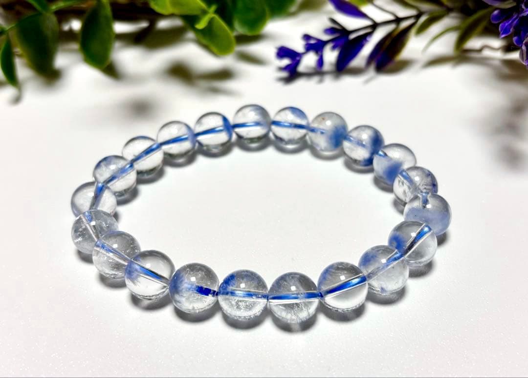 Ｒ　蒼き妖精の輝き　ロイヤルデュモルチェライトインクォーツ　ブルーフラワー