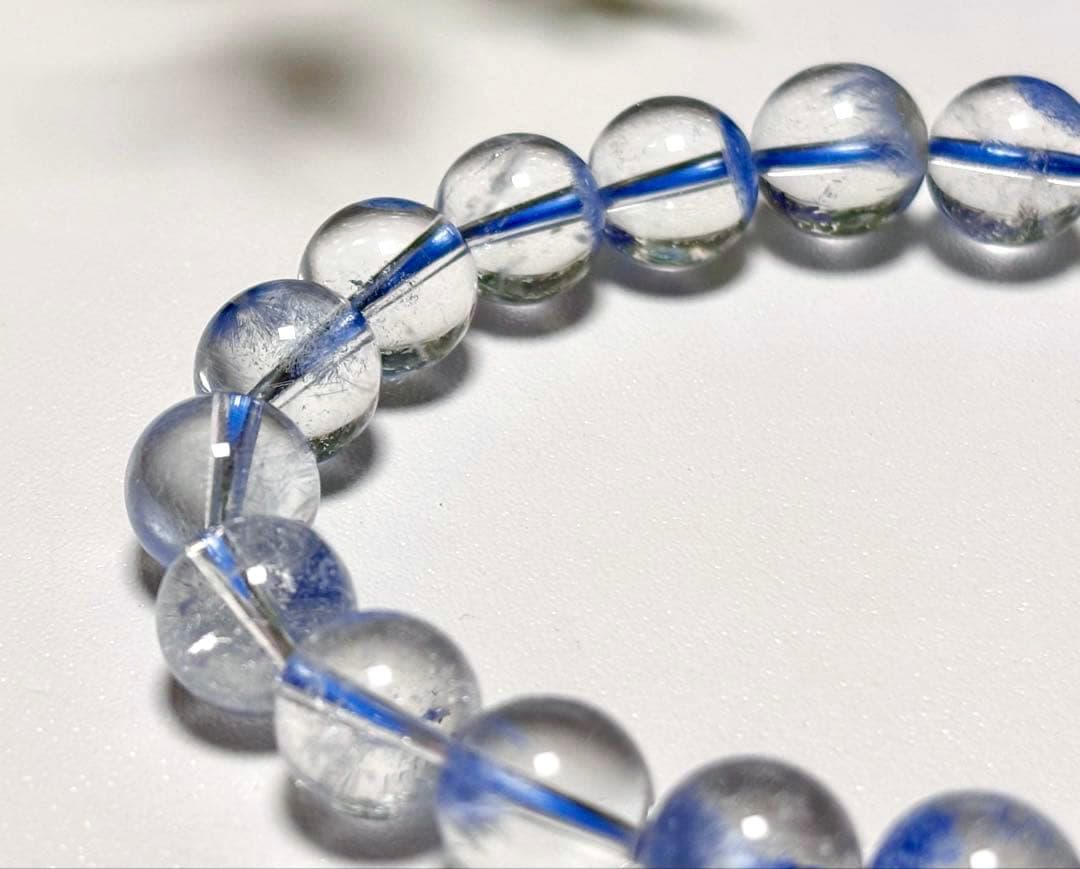 Ｒ　蒼き妖精の輝き　ロイヤルデュモルチェライトインクォーツ　ブルーフラワー