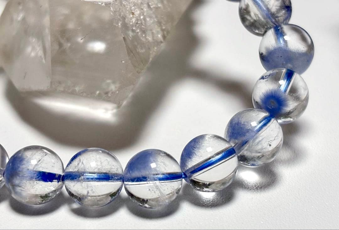 Ｒ　蒼き妖精の輝き　ロイヤルデュモルチェライトインクォーツ　ブルーフラワー