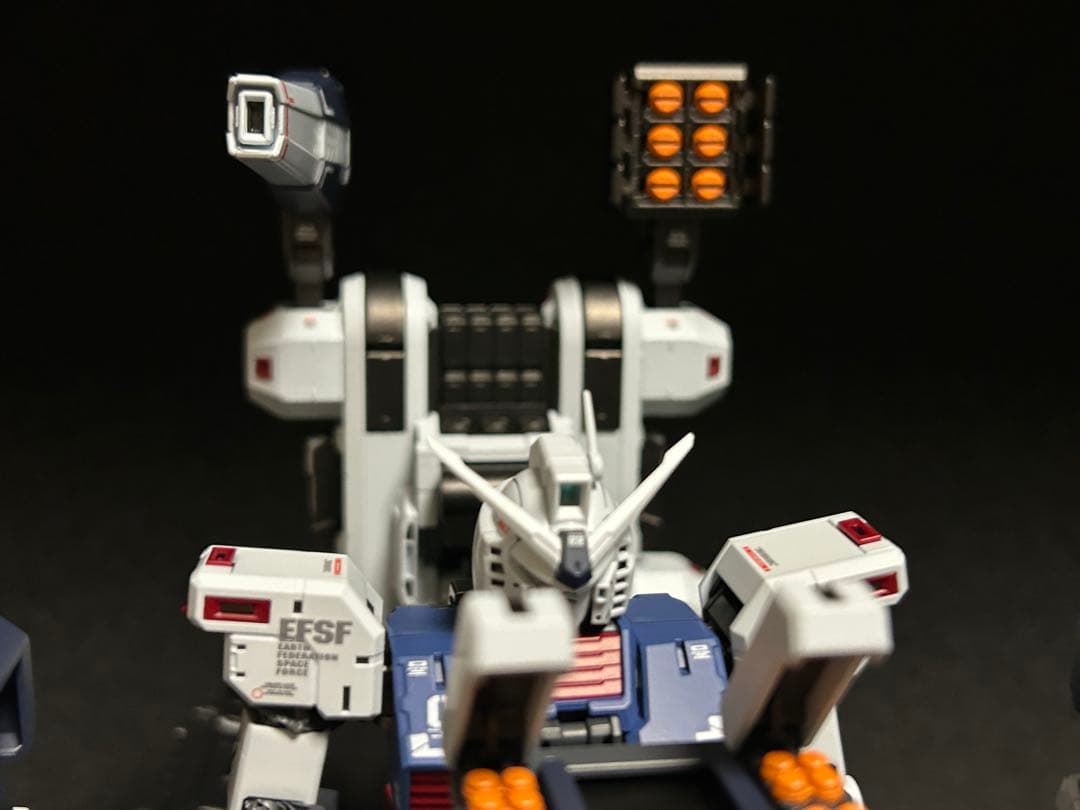 MGフルアーマーガンダムver.ka ヘビーウェポン、ハンガー　全塗装済完成品