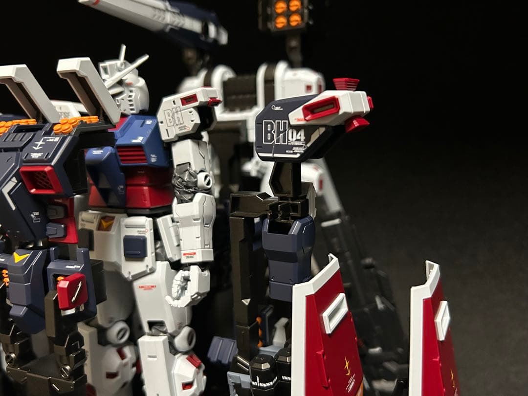 MGフルアーマーガンダムver.ka ヘビーウェポン、ハンガー　全塗装済完成品