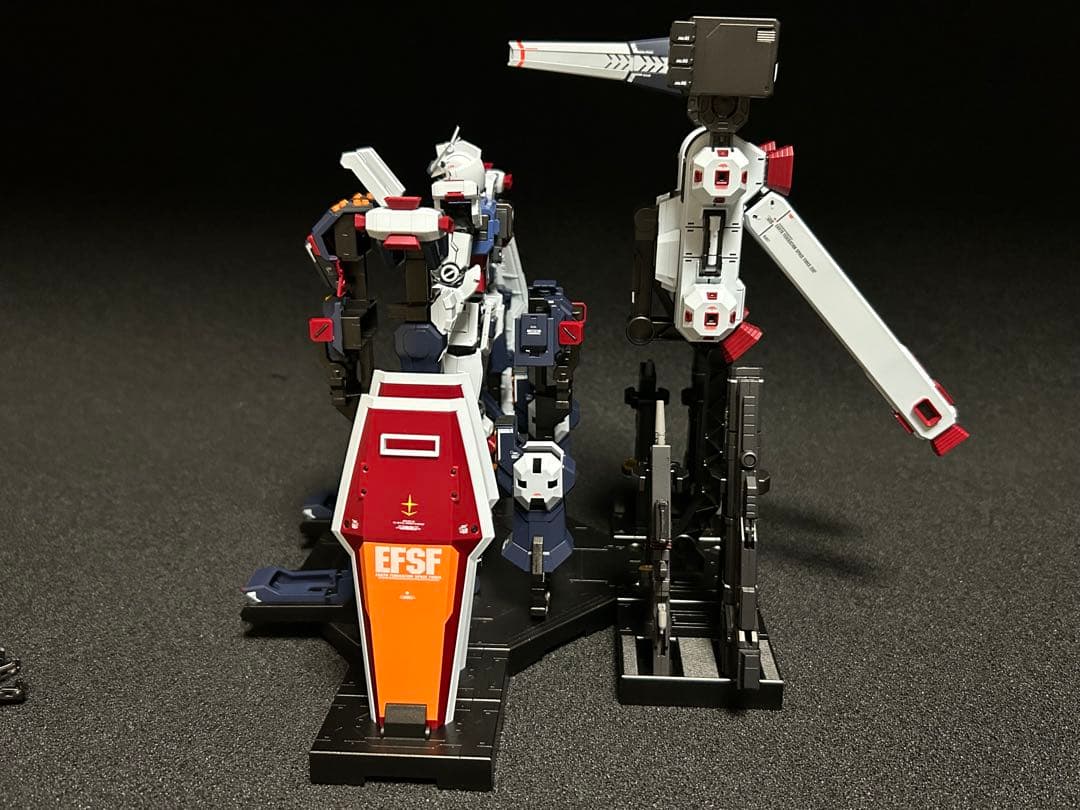 MGフルアーマーガンダムver.ka ヘビーウェポン、ハンガー　全塗装済完成品