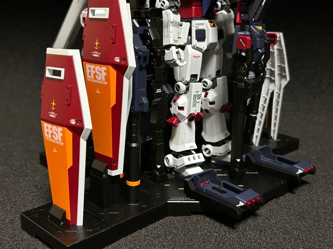 MGフルアーマーガンダムver.ka ヘビーウェポン、ハンガー　全塗装済完成品