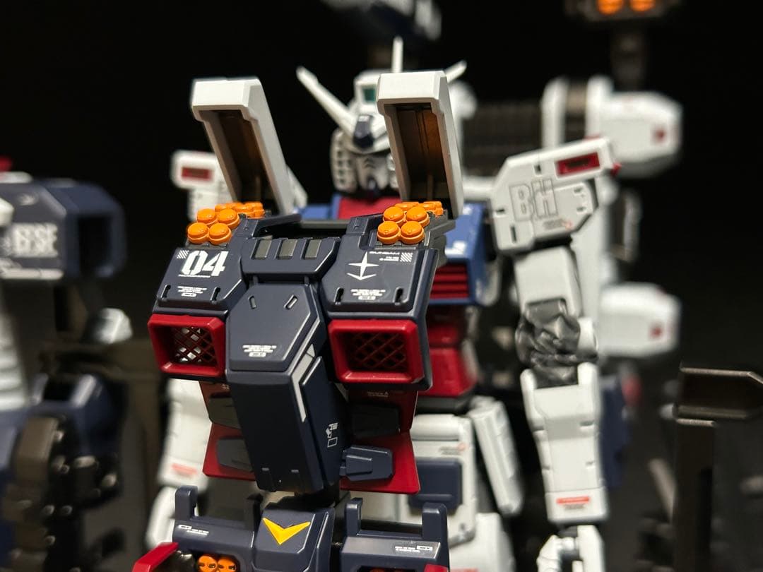 MGフルアーマーガンダムver.ka ヘビーウェポン、ハンガー　全塗装済完成品