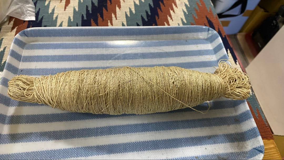 KUZU-77 葛糸*201g　くず糸　撚り糸　手編み・手織り用糸　ラオス産