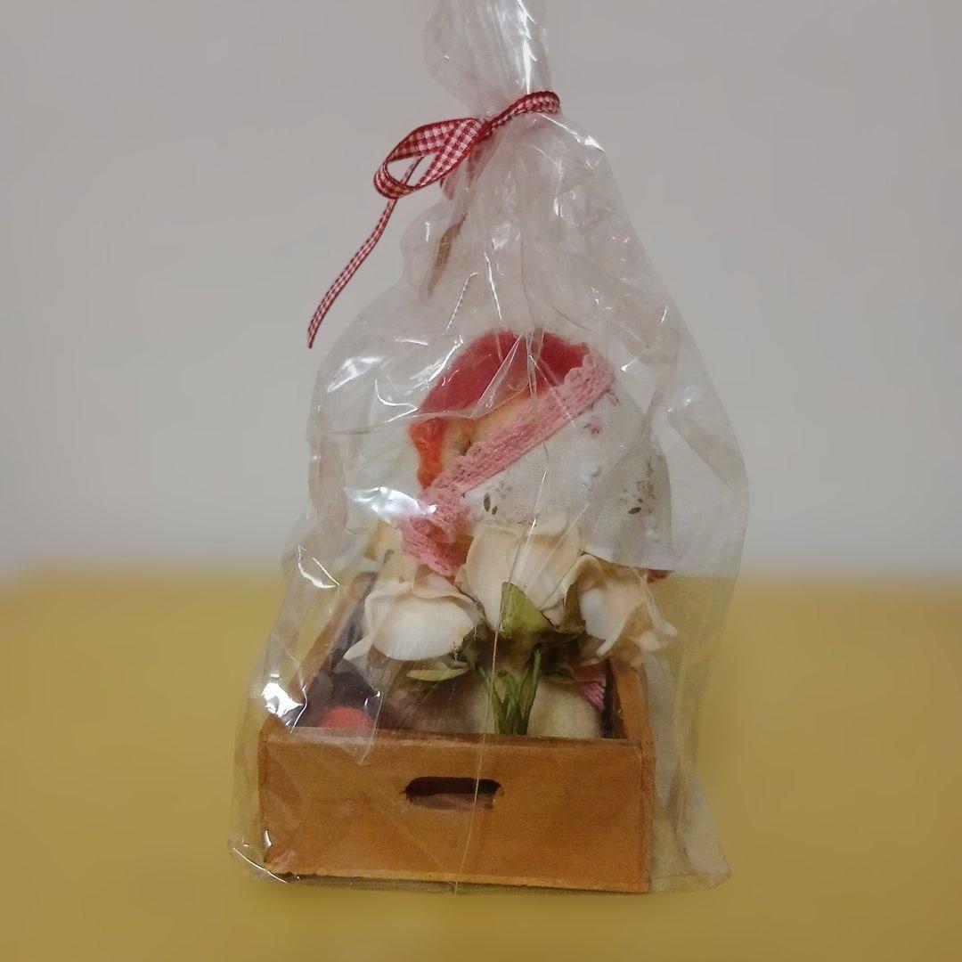 作家様　羊毛フェルト　アヒル　木箱付き　ぬいぐるみ