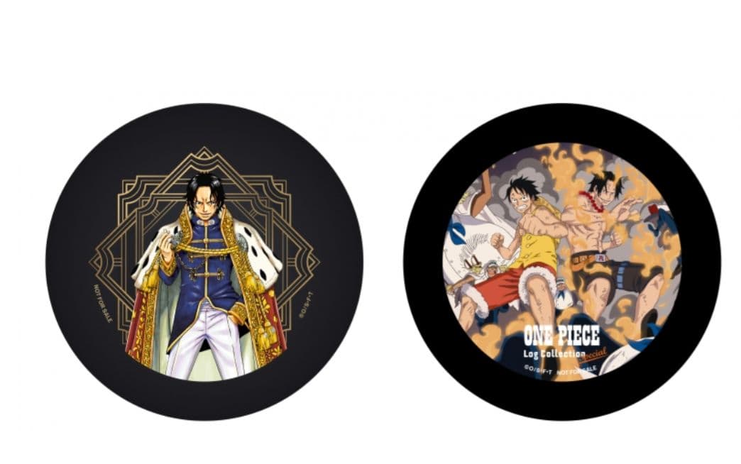 購入特典　オリジナルブリキ缶コースター　エース　ワンピース