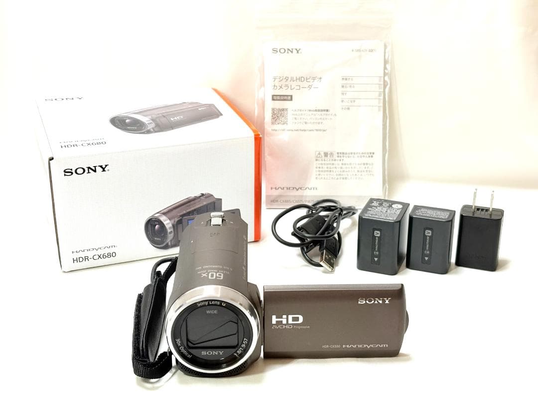 【美品 元箱付き】 ソニー SONY HANDYCAM HDR-CX680