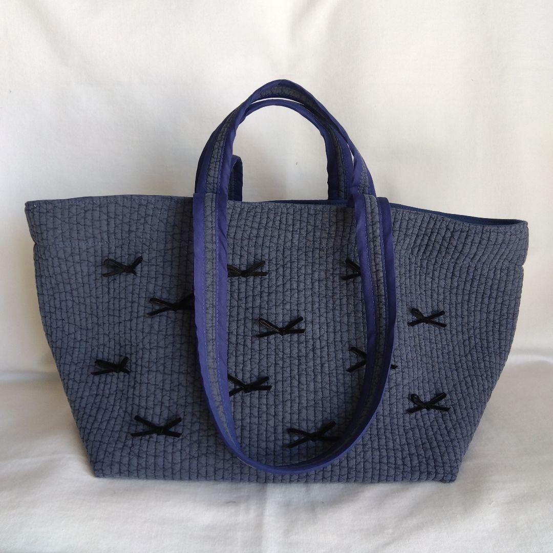 ☆トートバッグWハンドル☆ ブラック ヌビバッグ