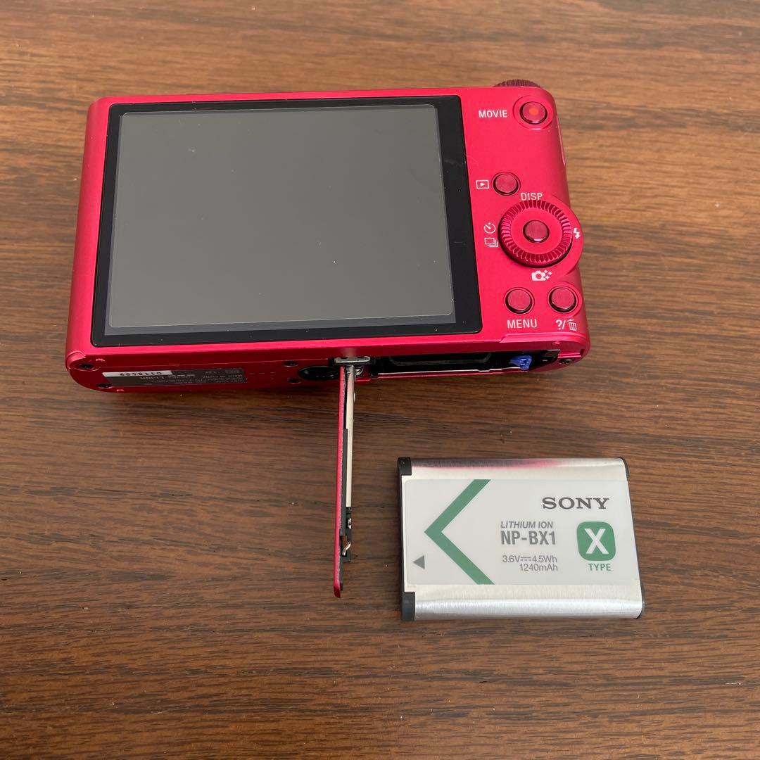 【美品】SONY Cyber-shot DSC-WX300 赤 中古品