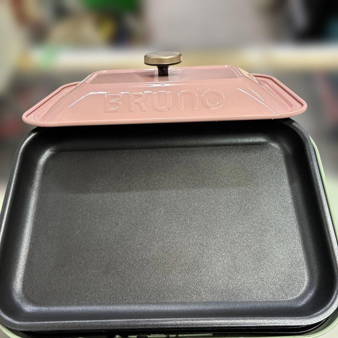 BRUNO 蓋付きホットプレート たこ焼きプレート付き　整理番号A5