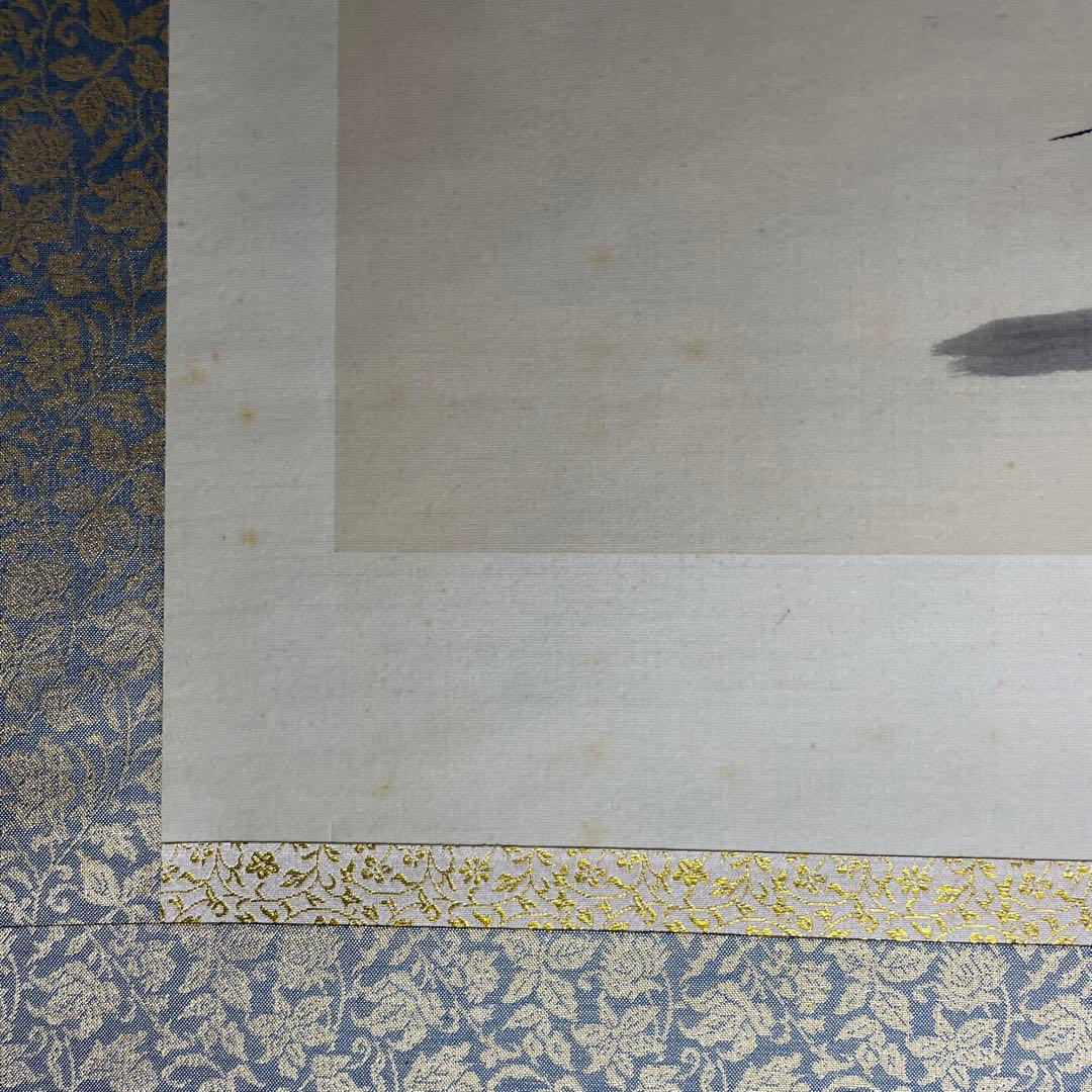 掛け軸　菱田春草「白鷺」