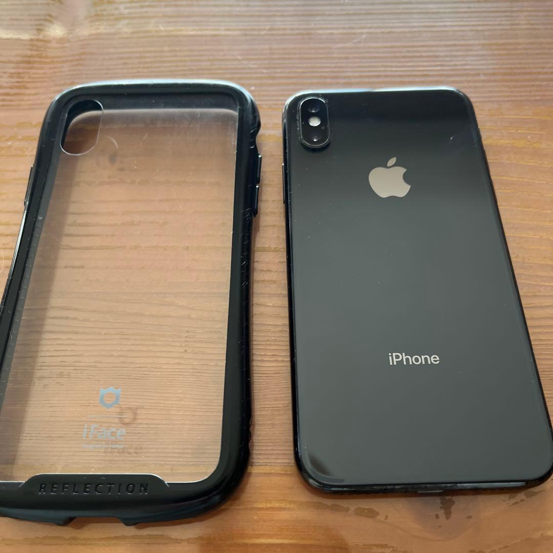 iPhone X、リフレクションケース　ブラック