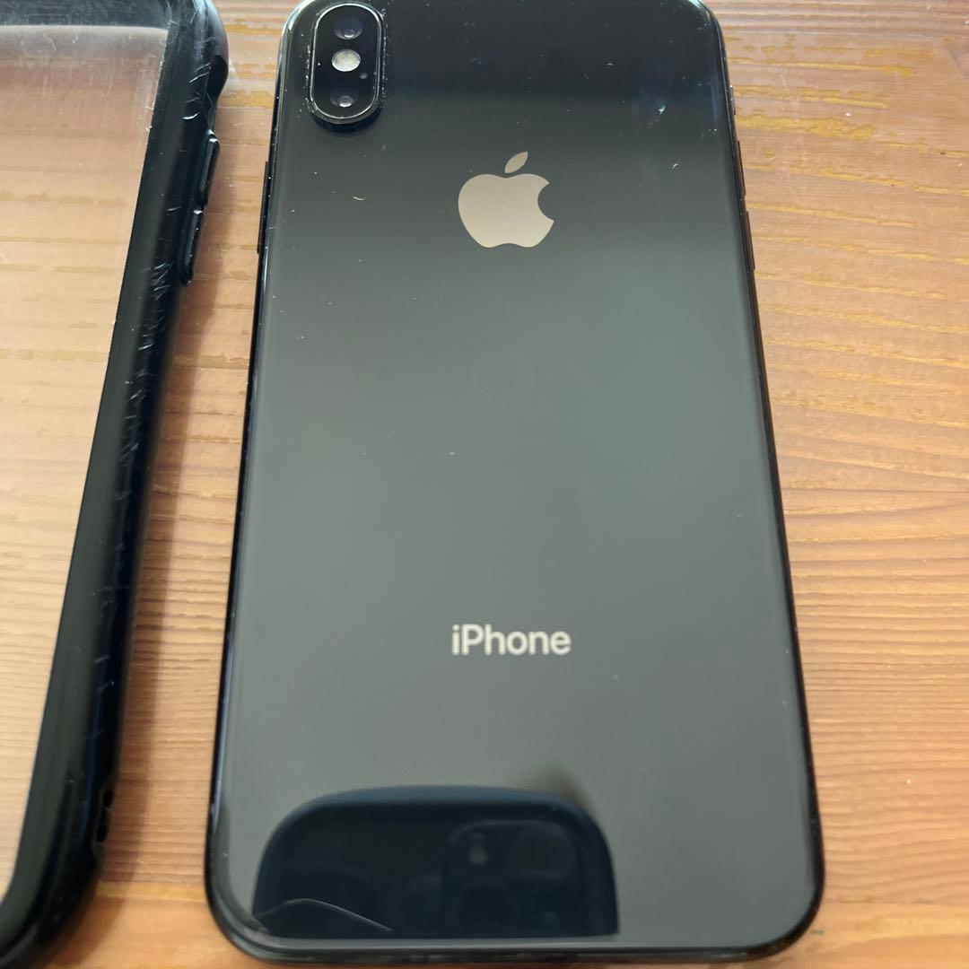 iPhone X、リフレクションケース　ブラック