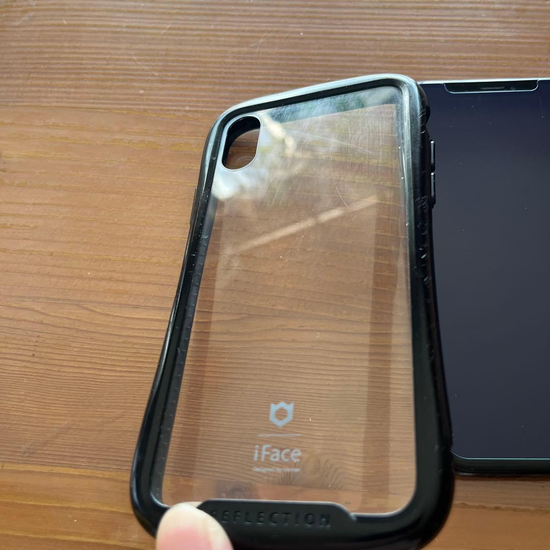 iPhone X、リフレクションケース　ブラック