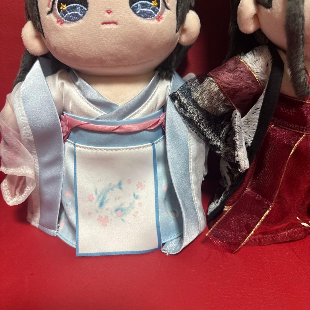 蓝湛ぬいぐるみ　魏无羡ぬいぐるみ20cm忘羡ぬいぐるみペア 服付き