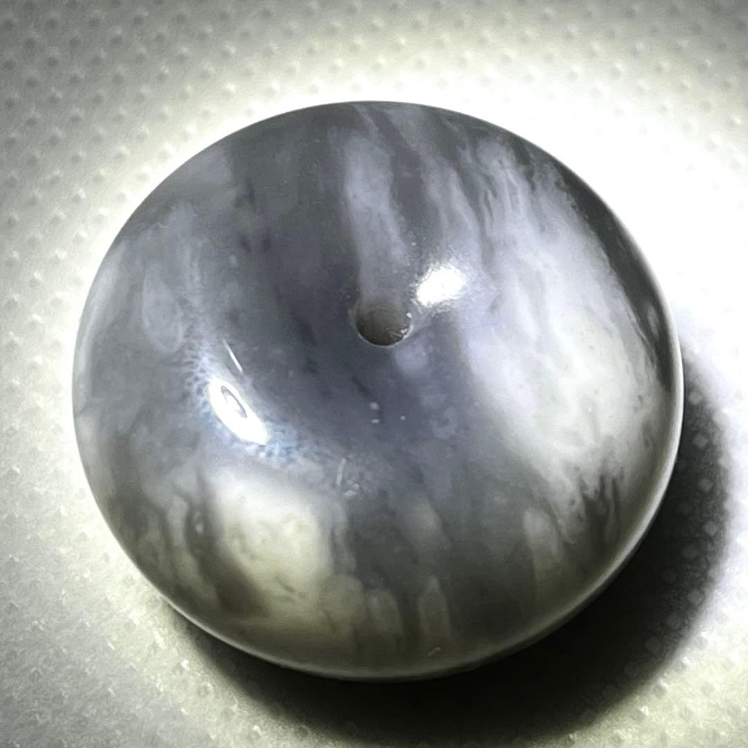 極上 和田玉 帯状青花 彫刻 軟玉 ネフライト 平安扣 ペンダント 財運 魔除