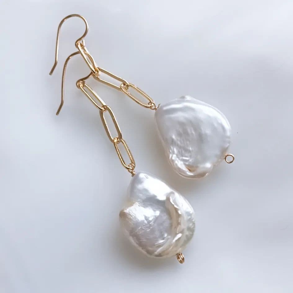 14kgf パールショートピアス