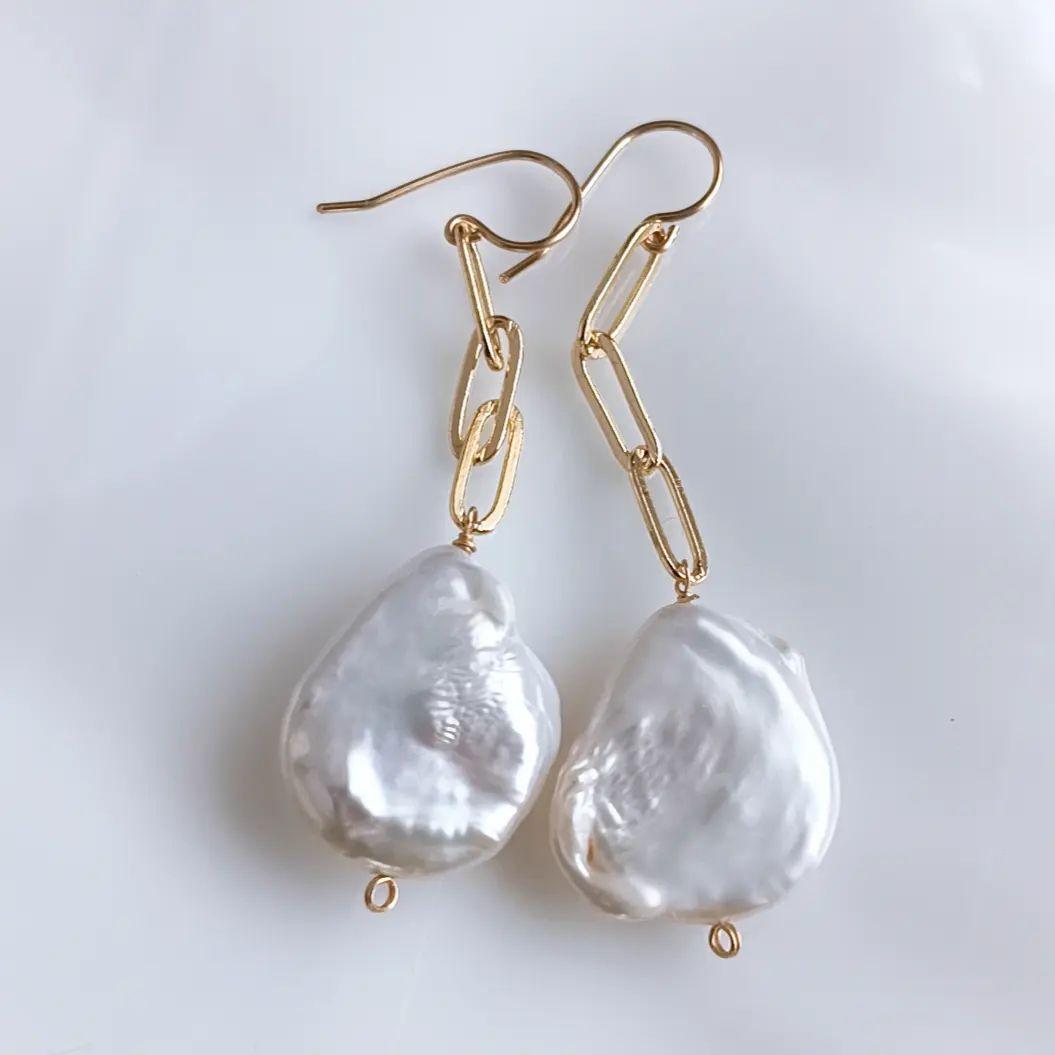 14kgf パールショートピアス