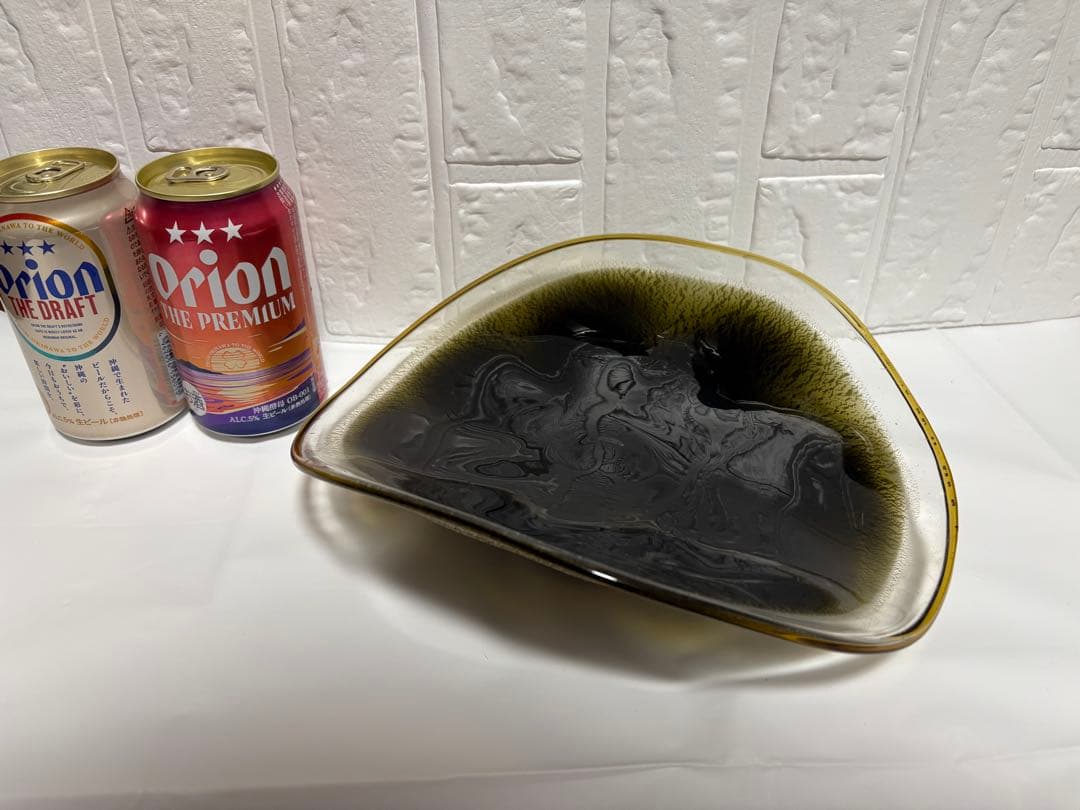 【稲嶺盛吉】琉球ガラス　大皿②