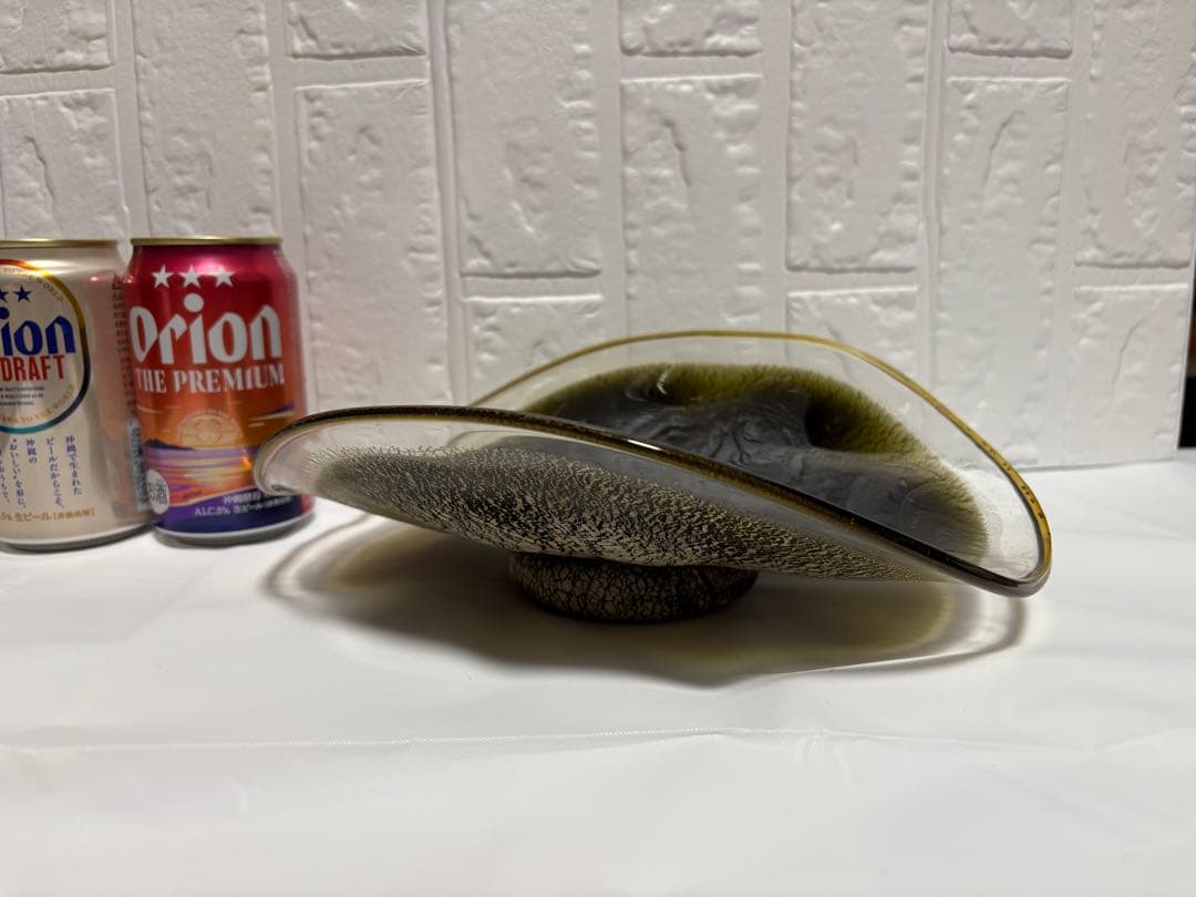 【稲嶺盛吉】琉球ガラス　大皿②