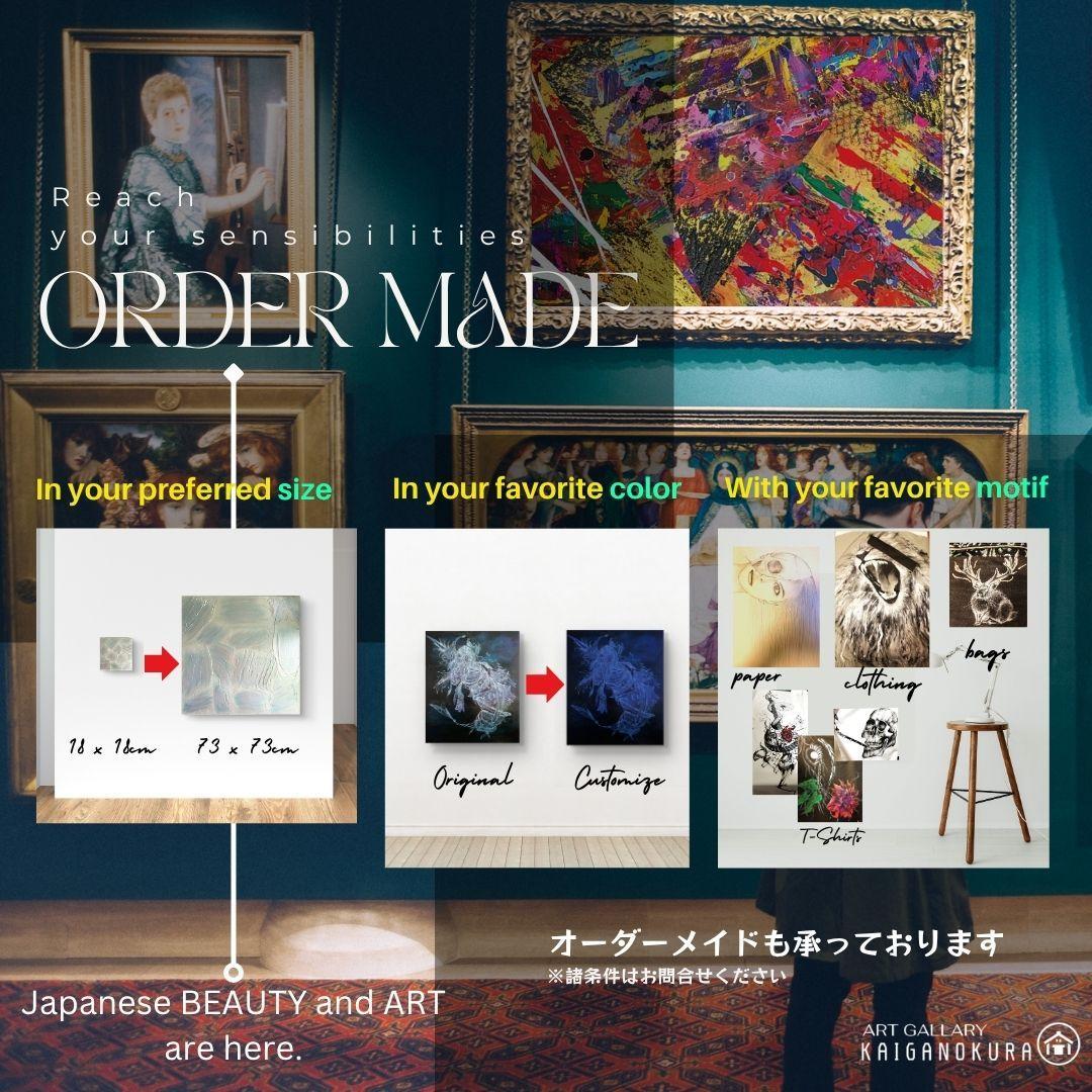 美徳のリンゴ/ テクスチャーアート18×18㎝ S0 モダンアート 原画1点のみ