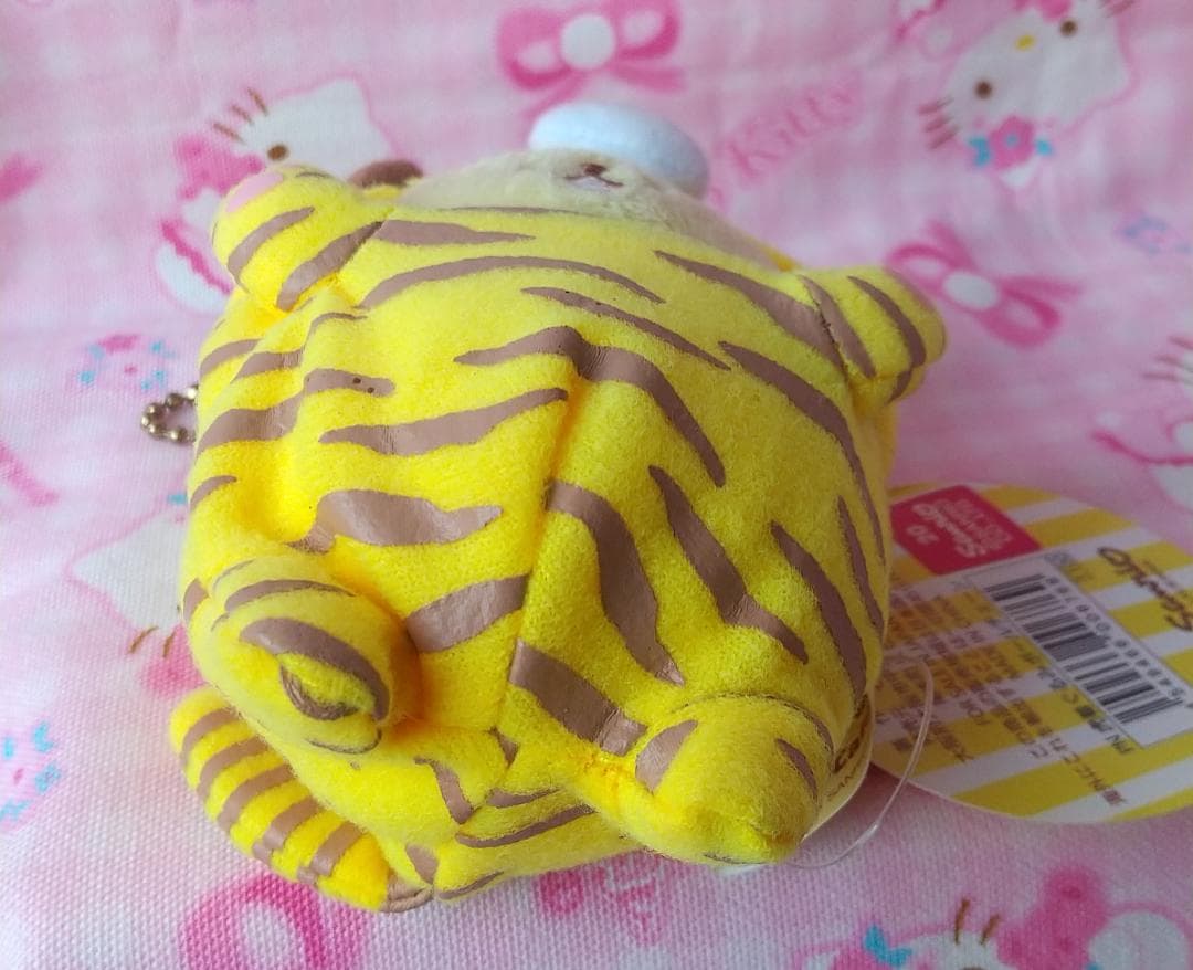 ポムポムプリン　虎　着ぐるみ　ぬいぐるみ　マスコット　トラ