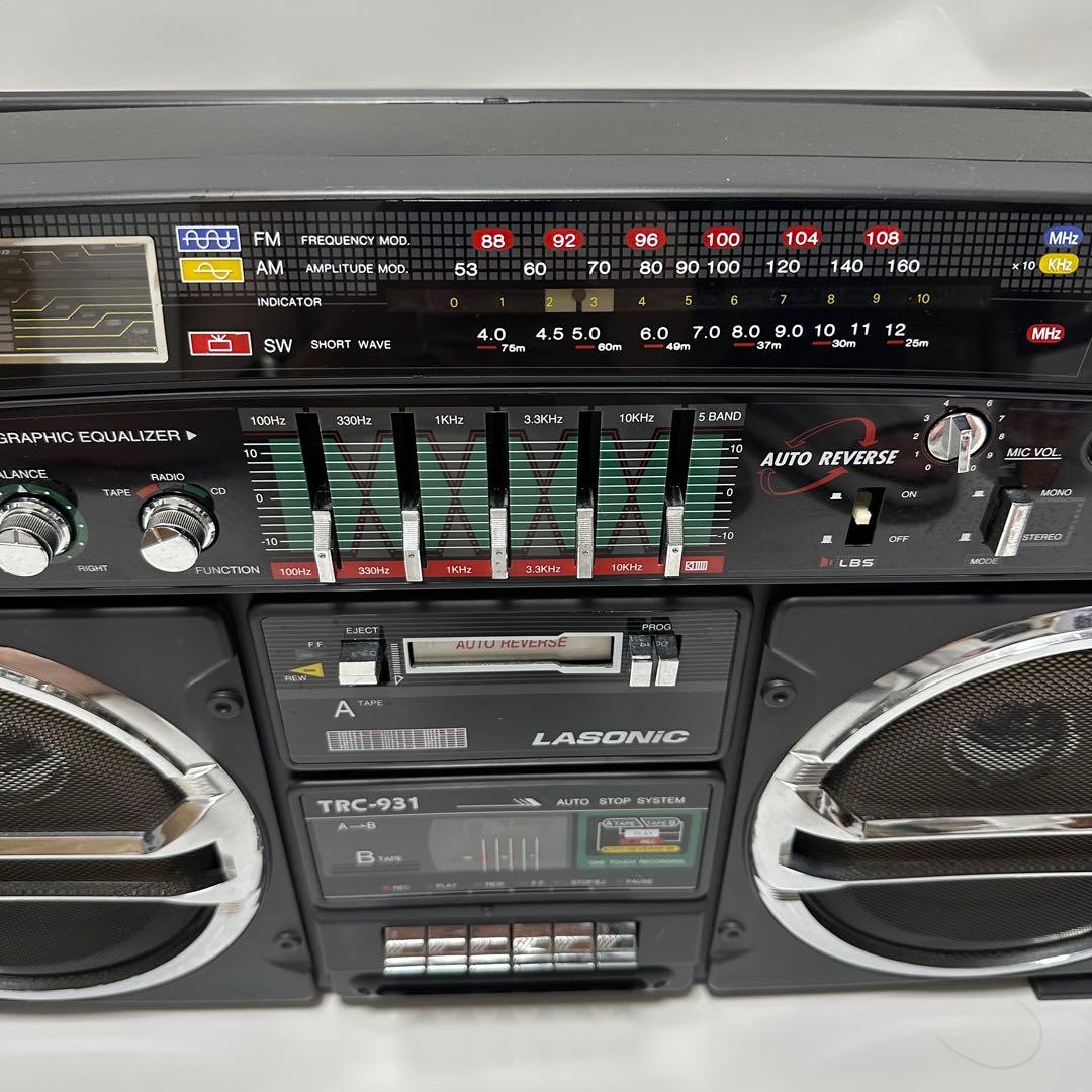 LASONiC ラソニック TRC-931 大型 ラジカセ レトロ ジャンク