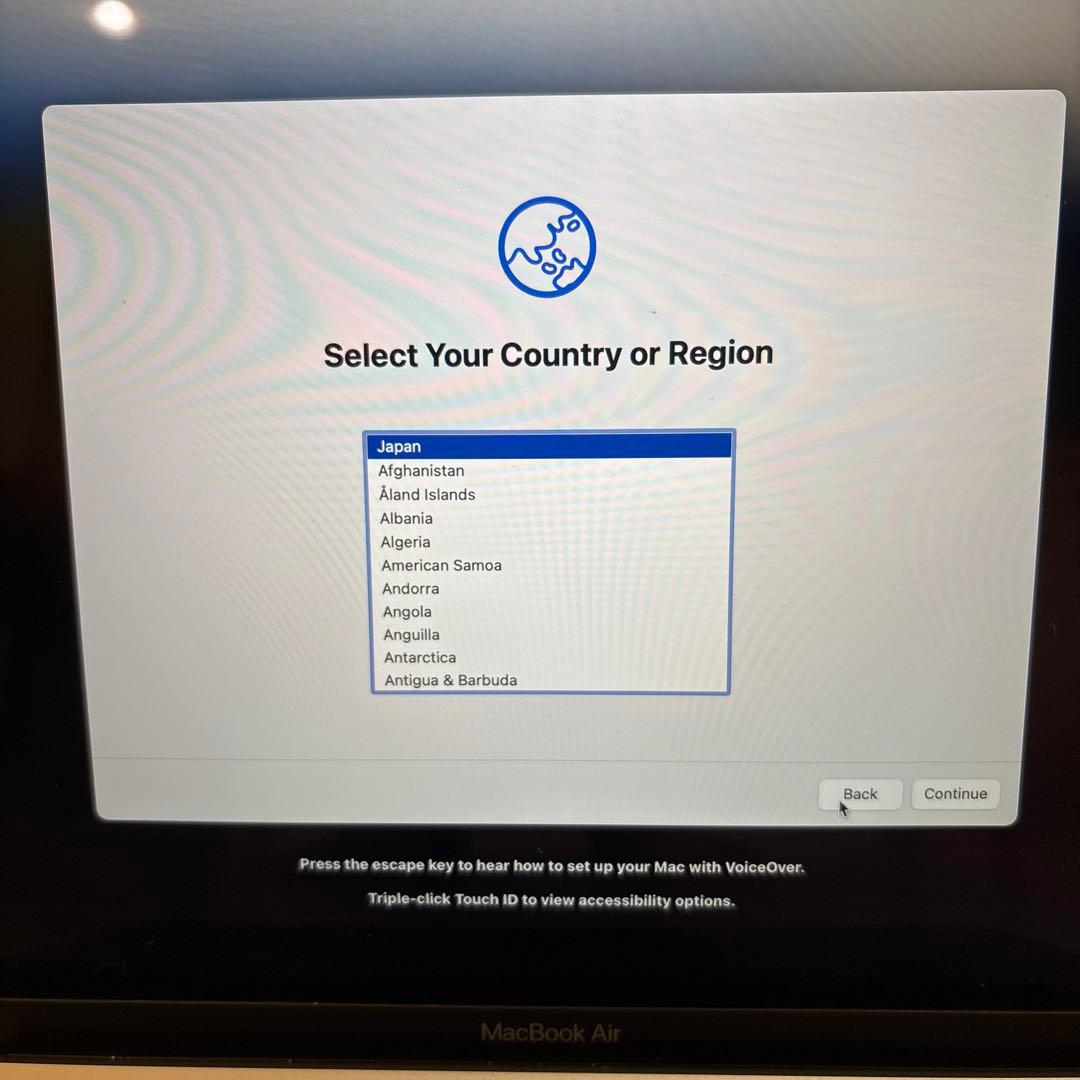 M1 MacBook Air スペースグレイ 8GB/256GB