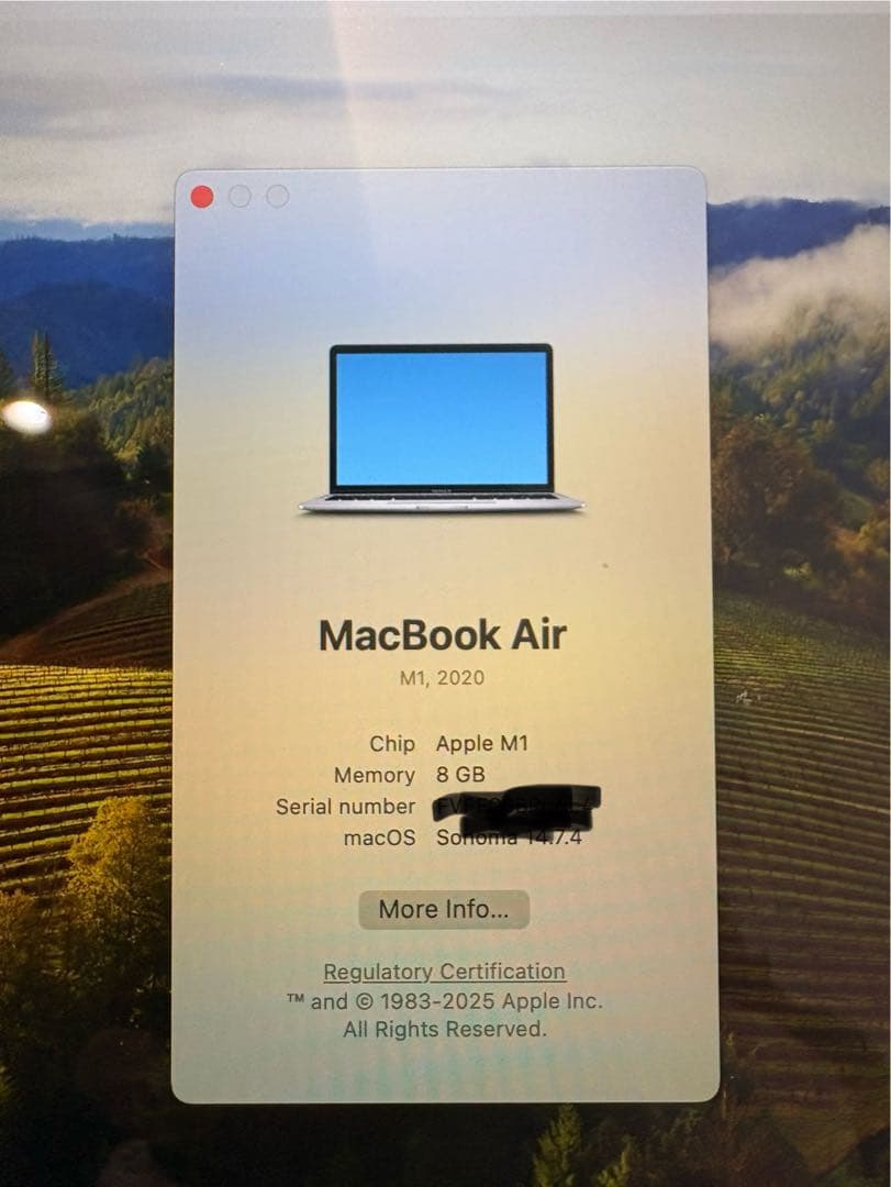 M1 MacBook Air スペースグレイ 8GB/256GB