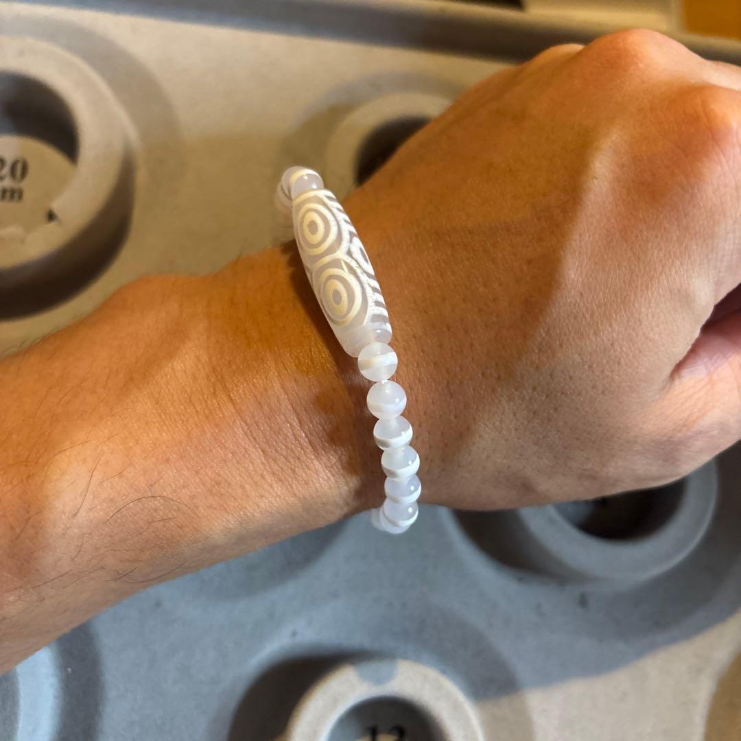 龍眼天珠線天珠のブレスレットたーん！かわいい！