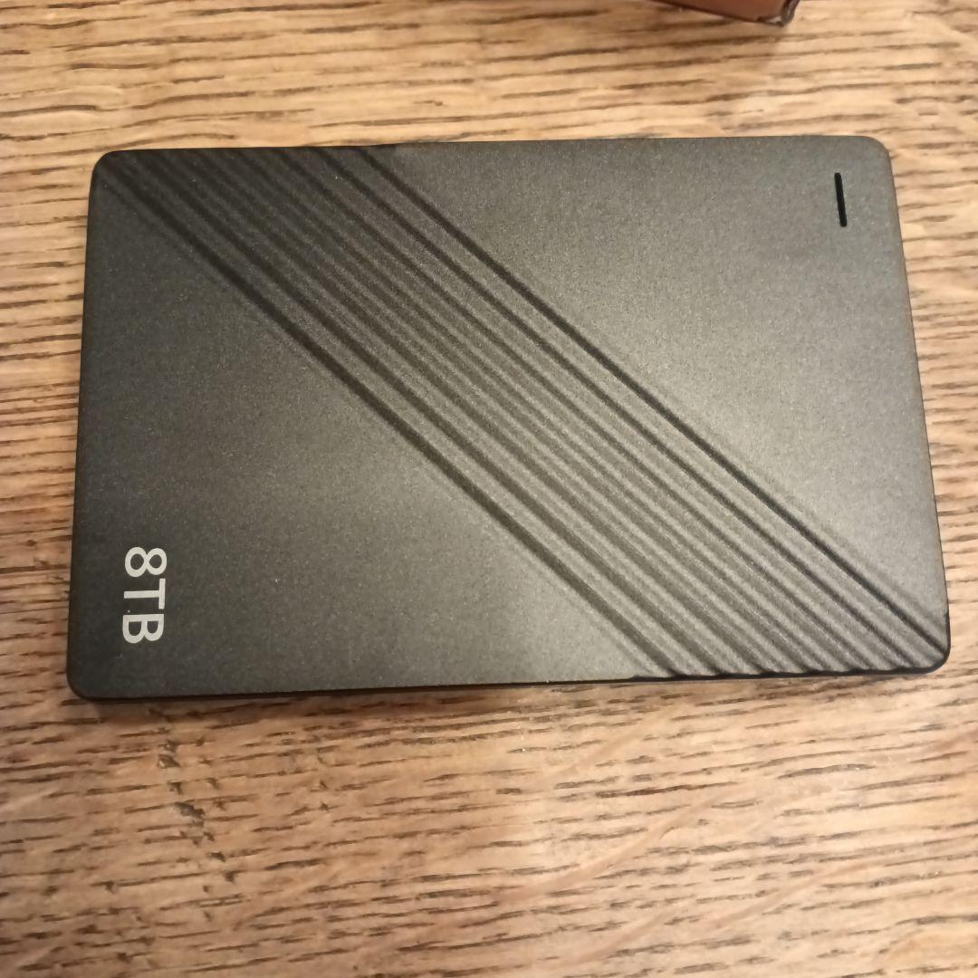 8TBコンパクト 外付けHDD2.5インチ USB