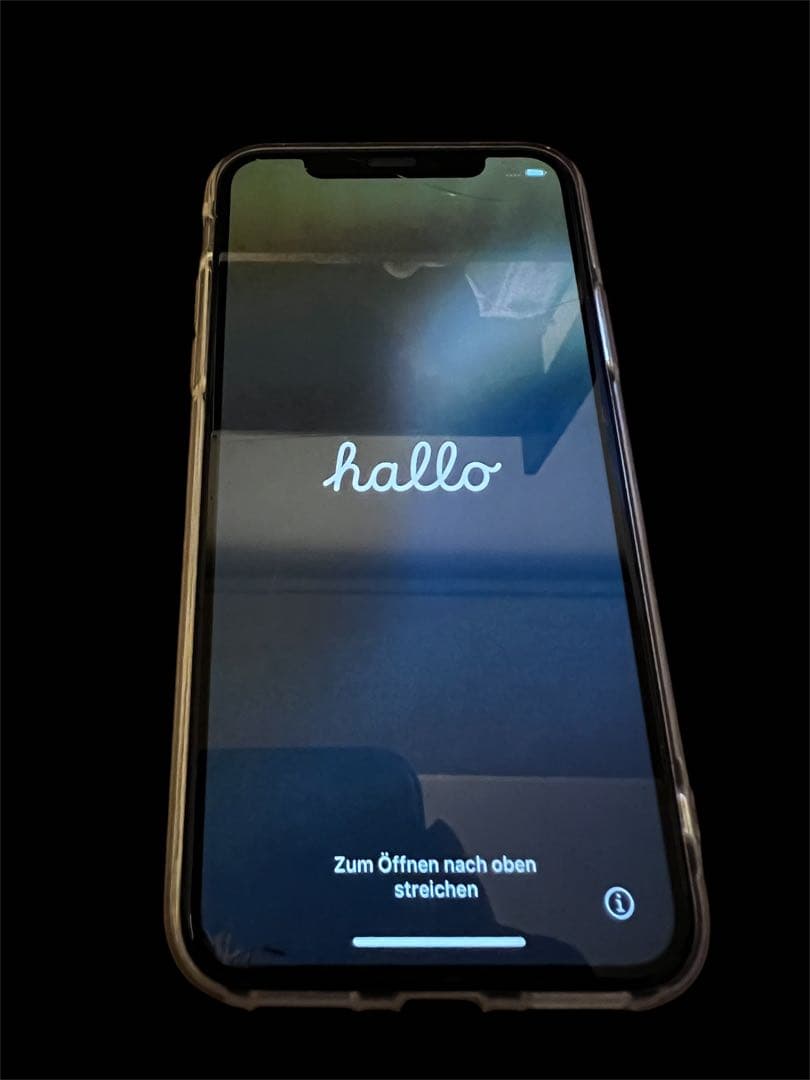 Apple iPhone XS ゴールド ケース付き