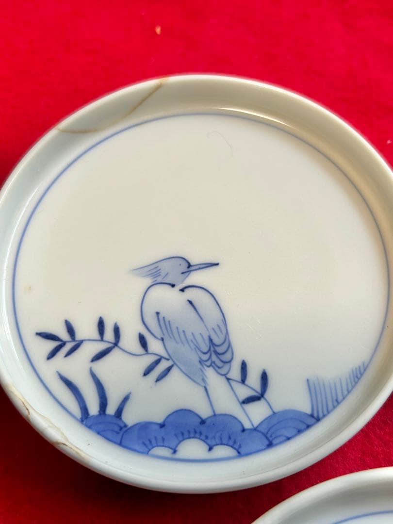 宮内庁御用達『十四代 辻常陸』　辻製　染付花鳥　皿