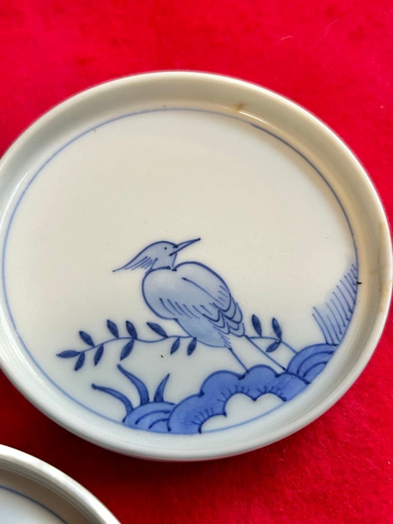 宮内庁御用達『十四代 辻常陸』　辻製　染付花鳥　皿