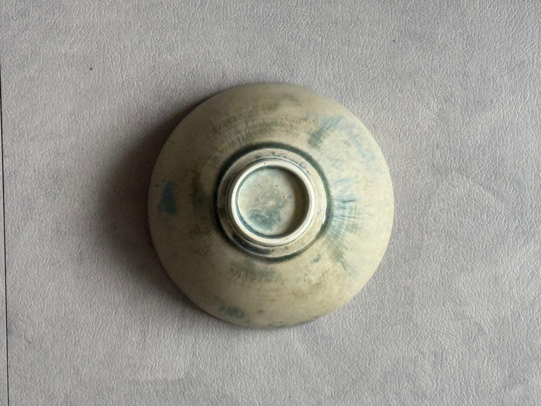 中園晋作　陶器ボウル 緑青色