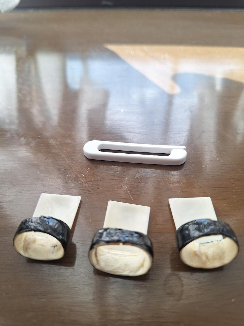 琴柱入れ　琴爪ケース　天然琴爪　琴爪ばさみ　セット