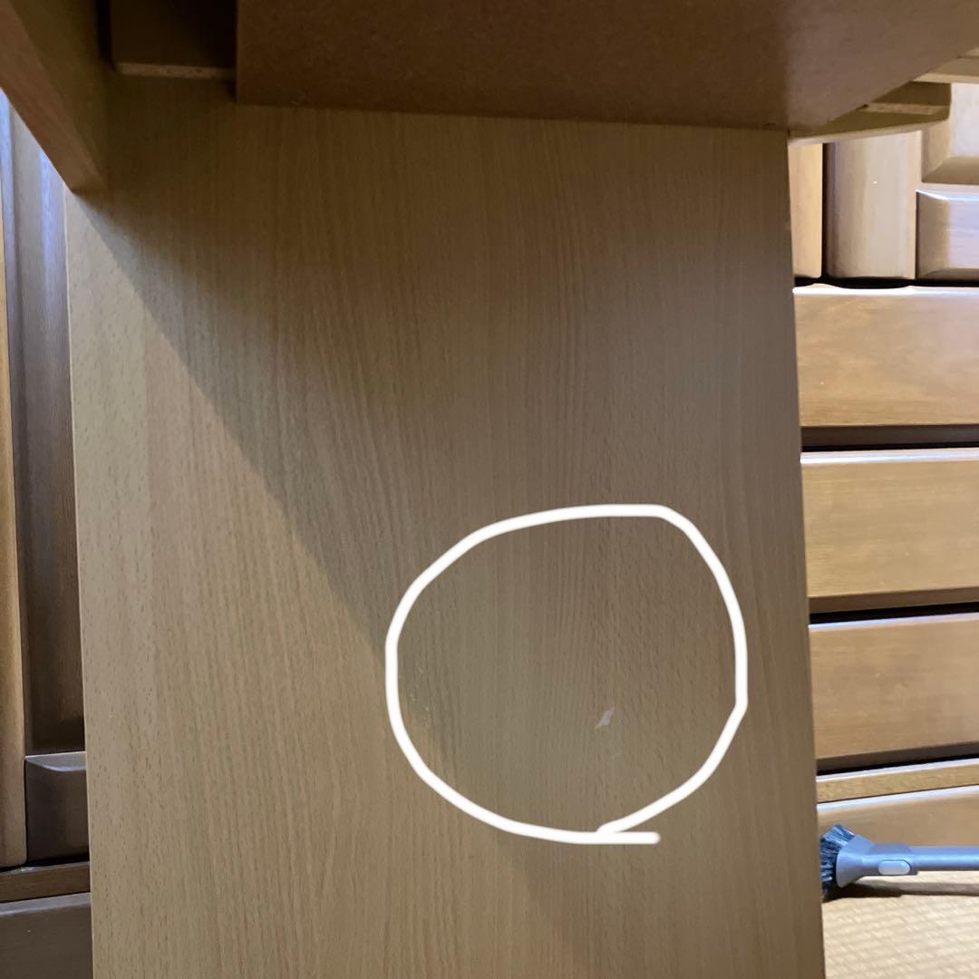 学習机　机　勉強机　ニトリ　デスク　引き出し付き　テーブル　　送料込み　鍵付き