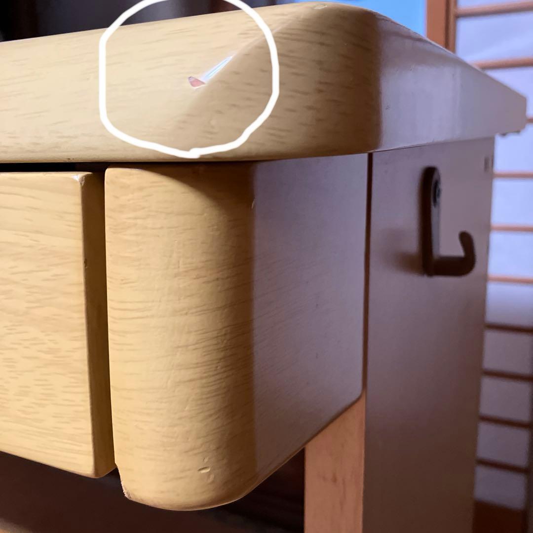 学習机　机　勉強机　ニトリ　デスク　引き出し付き　テーブル　　送料込み　鍵付き