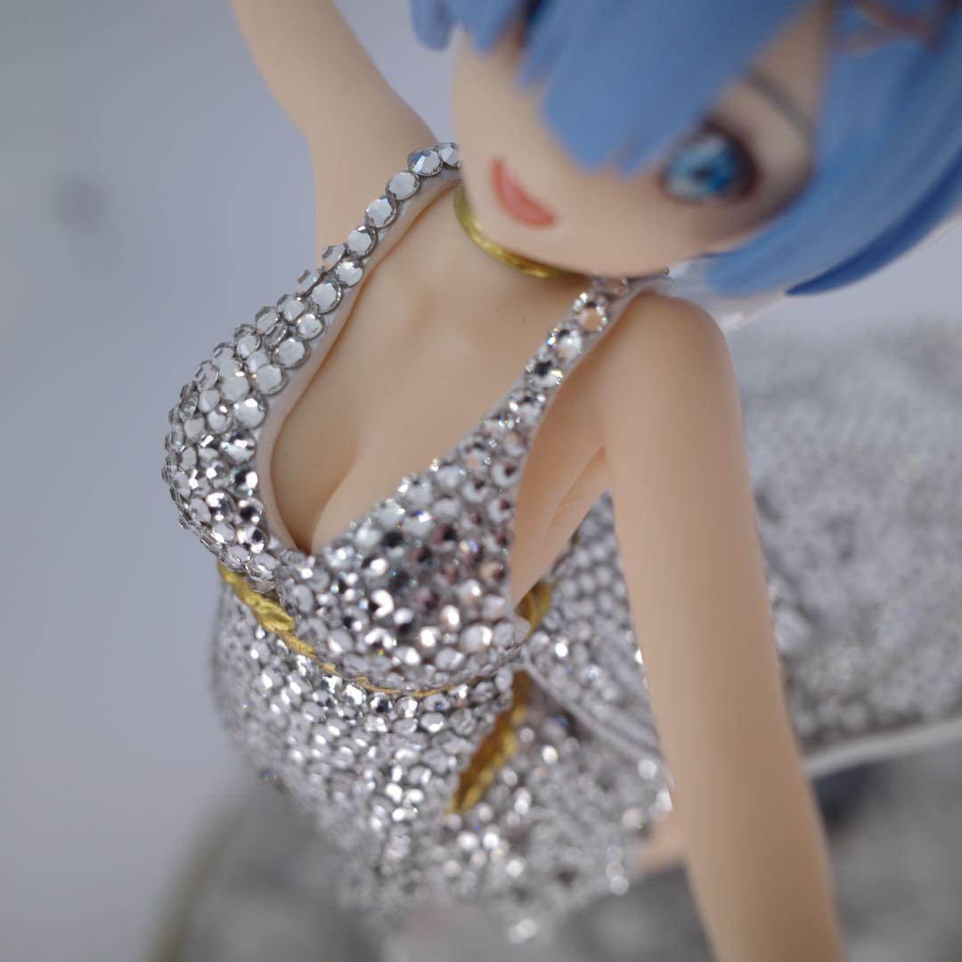 【スワロフスキー7000個使用 】　レム　フィギュア　リゼロ　熾天使　リペイント