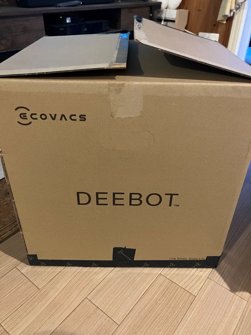 ECOVACS DEEBOTロボット掃除機本体 ホワイト ダストボックス付き