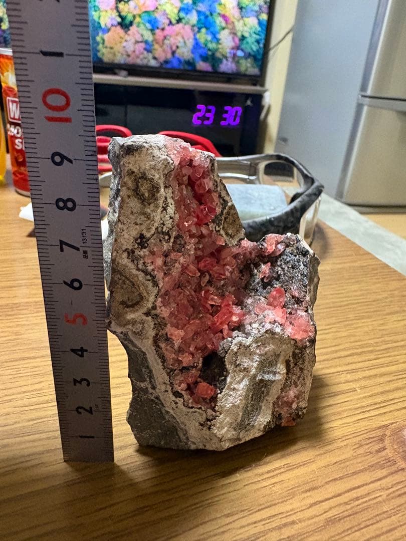 ロードクロサイト　インカローズ　クラスター結晶 約10cm