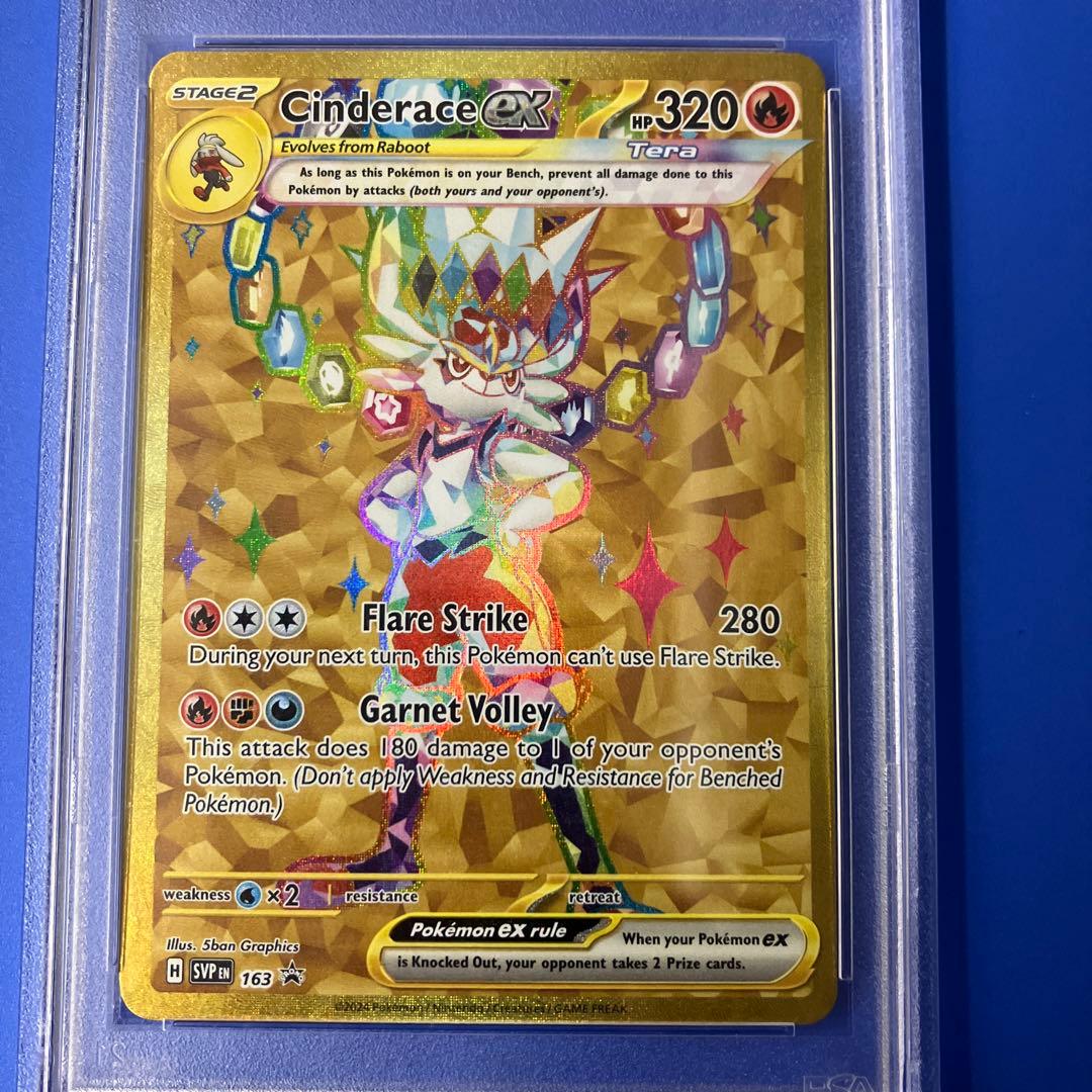 英語版 プロモ エースバーンex SVP EN 163 PSA10
