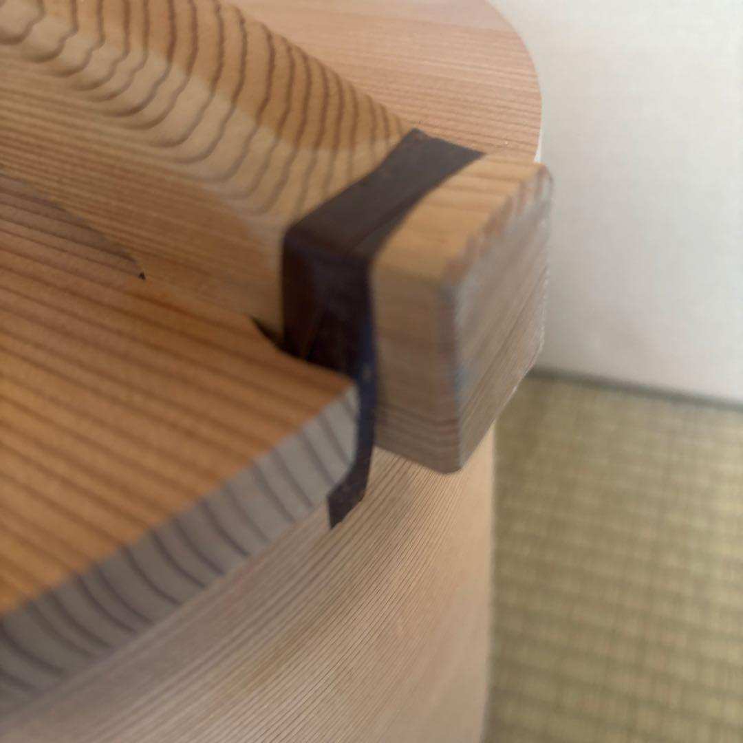 手桶 曲げわっぱ 割蓋 湯桶 茶道具　曲木地　元箱