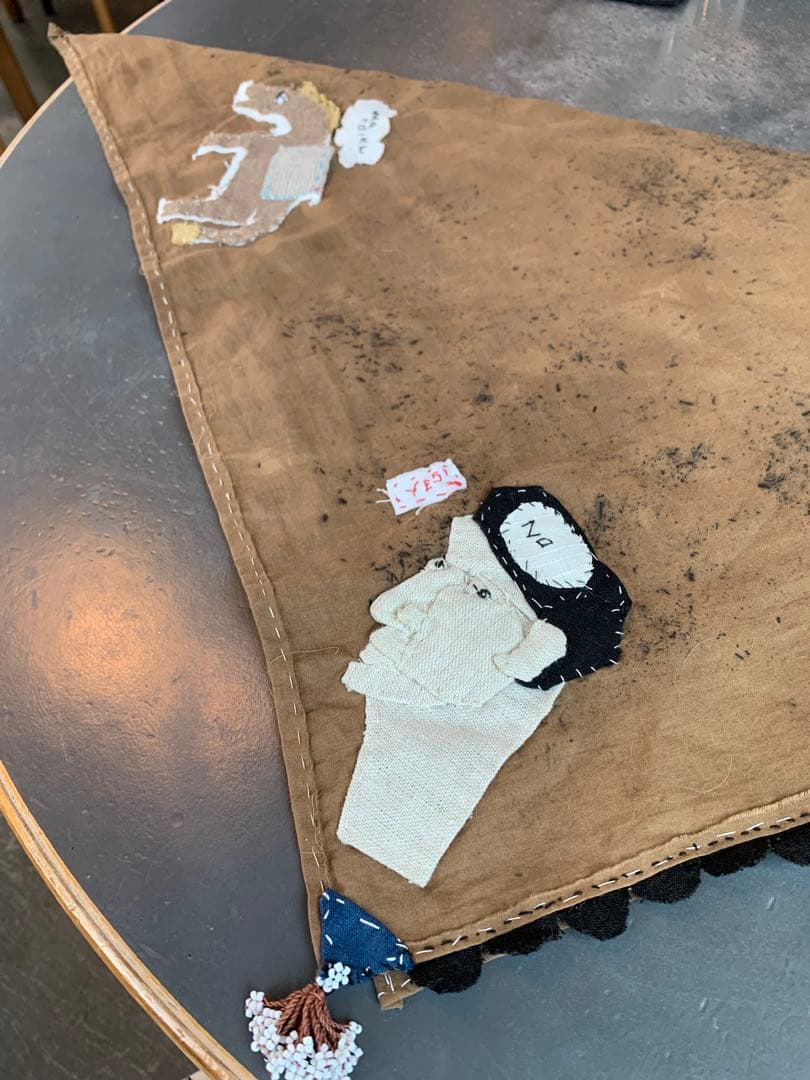 人気作家　aiueaouiさんsyuyuさん コラボスカーフ