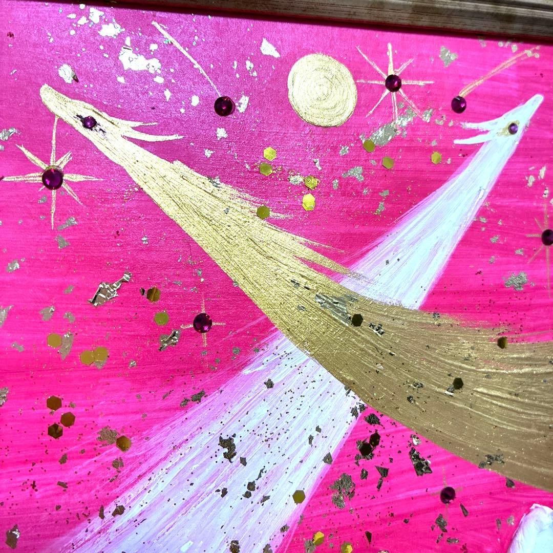 開運絵画　龍神様　龍雲　金龍　金箔