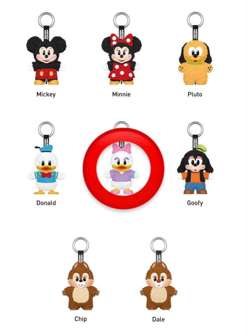 ストラップ Mickey Family Cute Together Keychain
